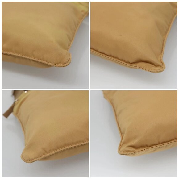 PRADA Shoulder Bag Nylon Beige Auth MX161 - Picture 16 of 16